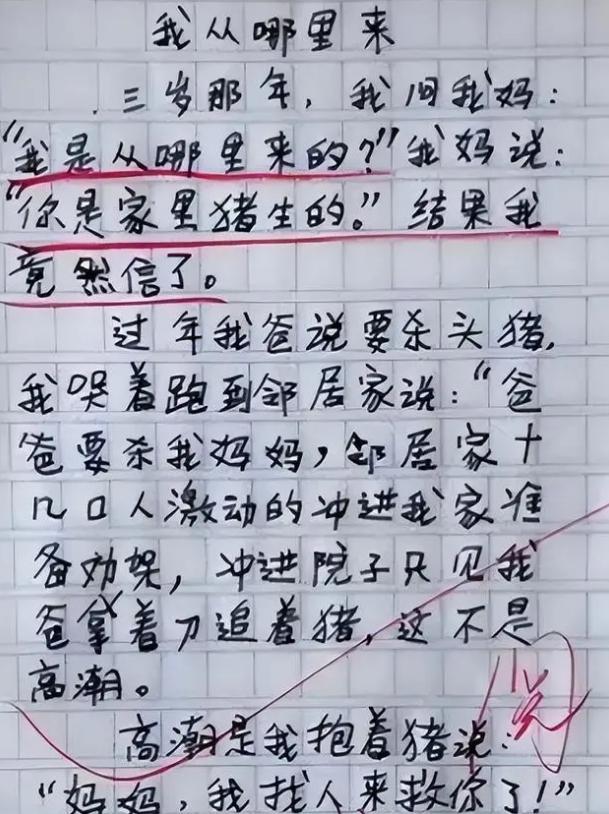 高德娱乐小学生作文《我的爸妈》走红不料撞睹父母夜生涯师长蚌埠住了(图4)